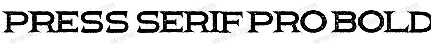 Press Serif Pro Bold字体转换